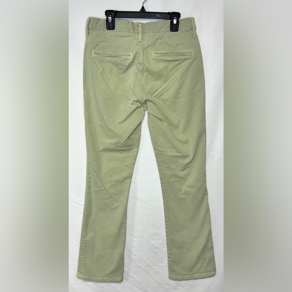 MOTHER The Insider Ankle Prep Killing Time Pants Chinos Washed Army Green Cotton - Picture 8 of 14